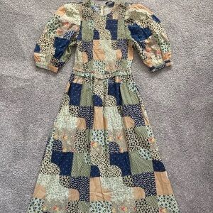 Sea Multicolor Patchwork Dress NWT